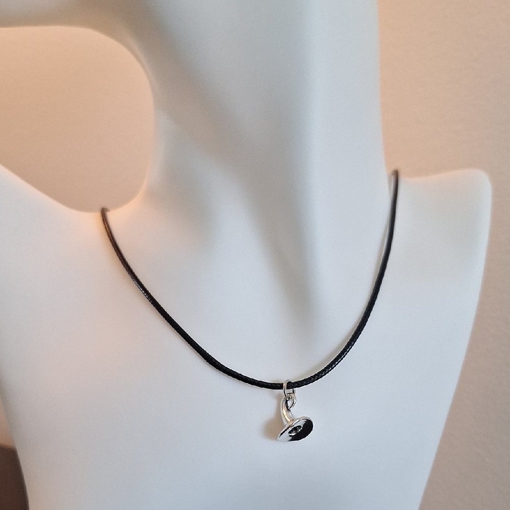 ✨ 17” black cord Witching Hour Hat Necklace ✨